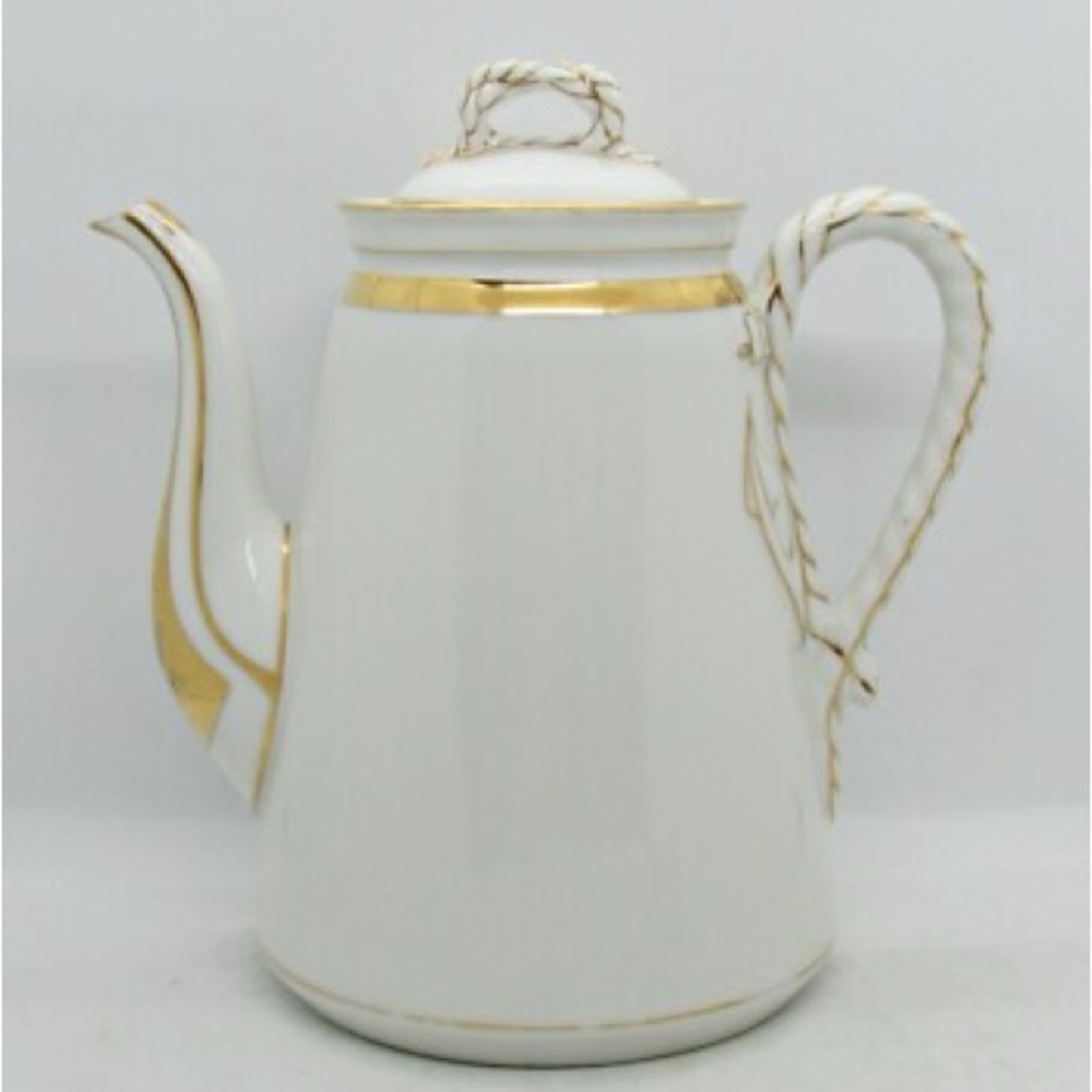 Haviland & Company Limoges Porcelain Nautical Coffee Server